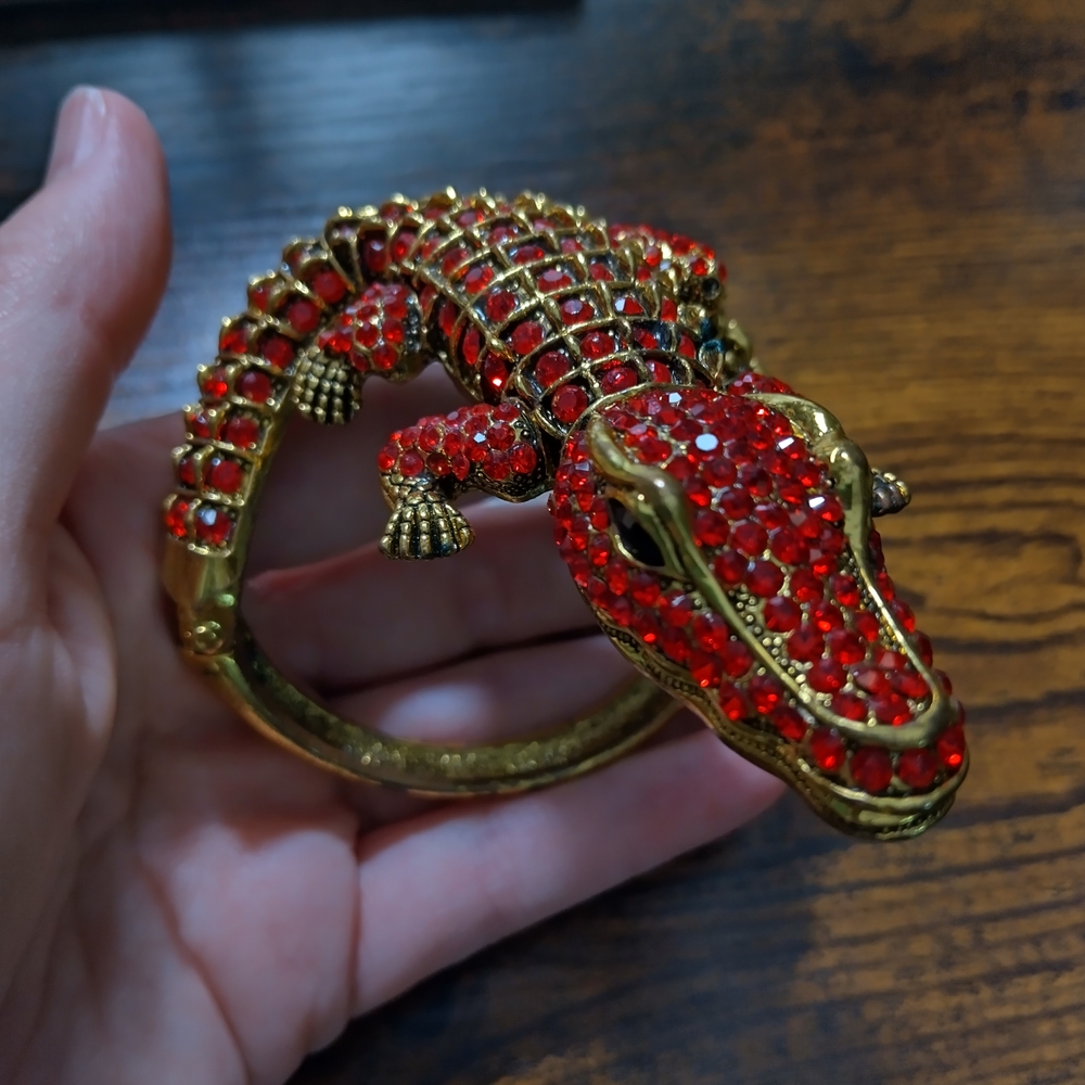Red and Gold Reptile Bracelet